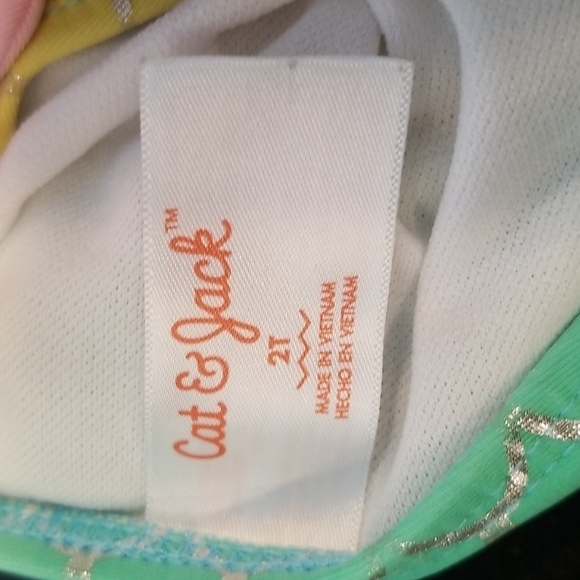 CAT & JACK Mermaid Tutu One Pice Swimsuit ~ 2T - Picture 10 of 11